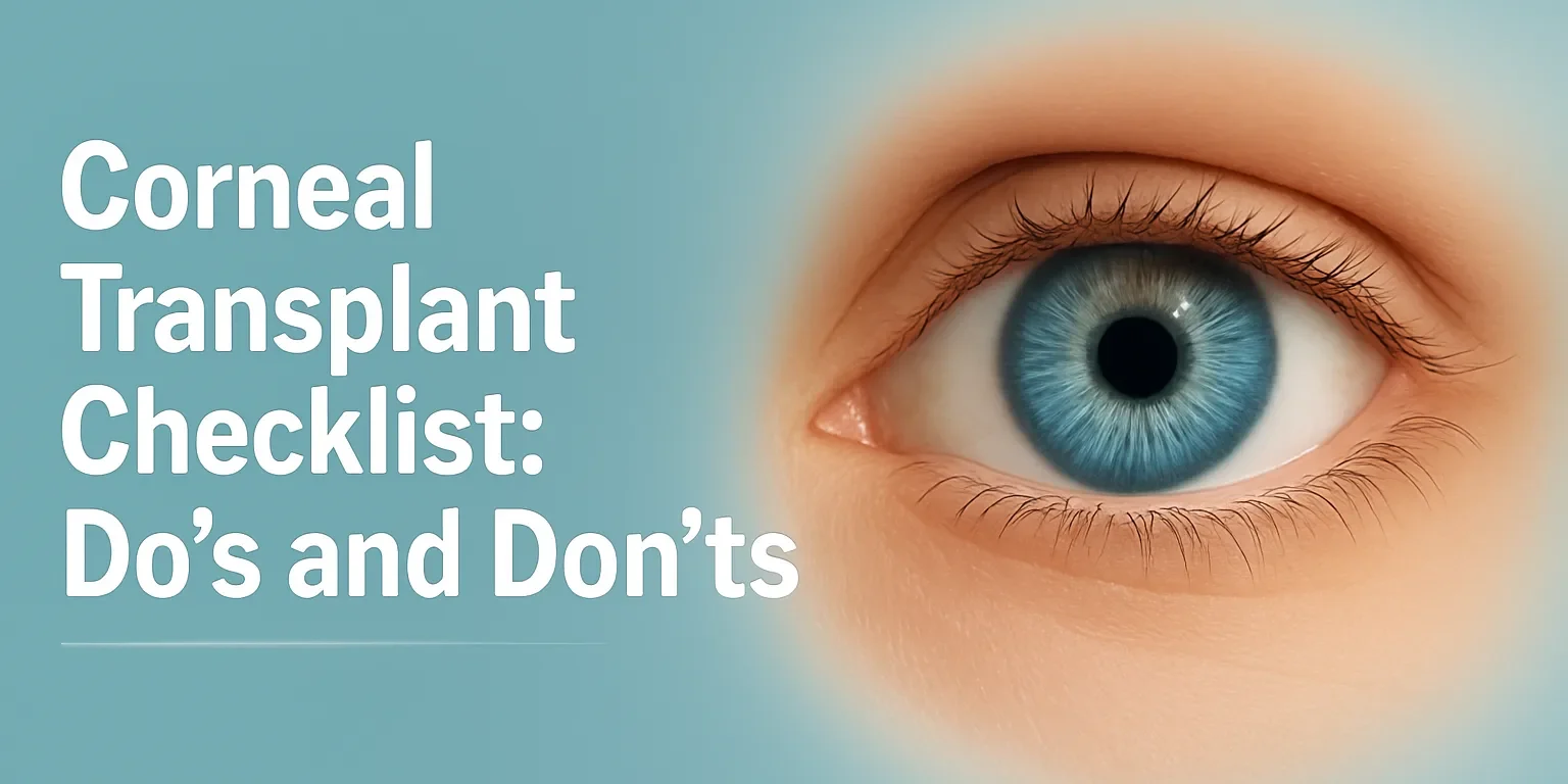 Checklist for corneal transplant surgery preparation