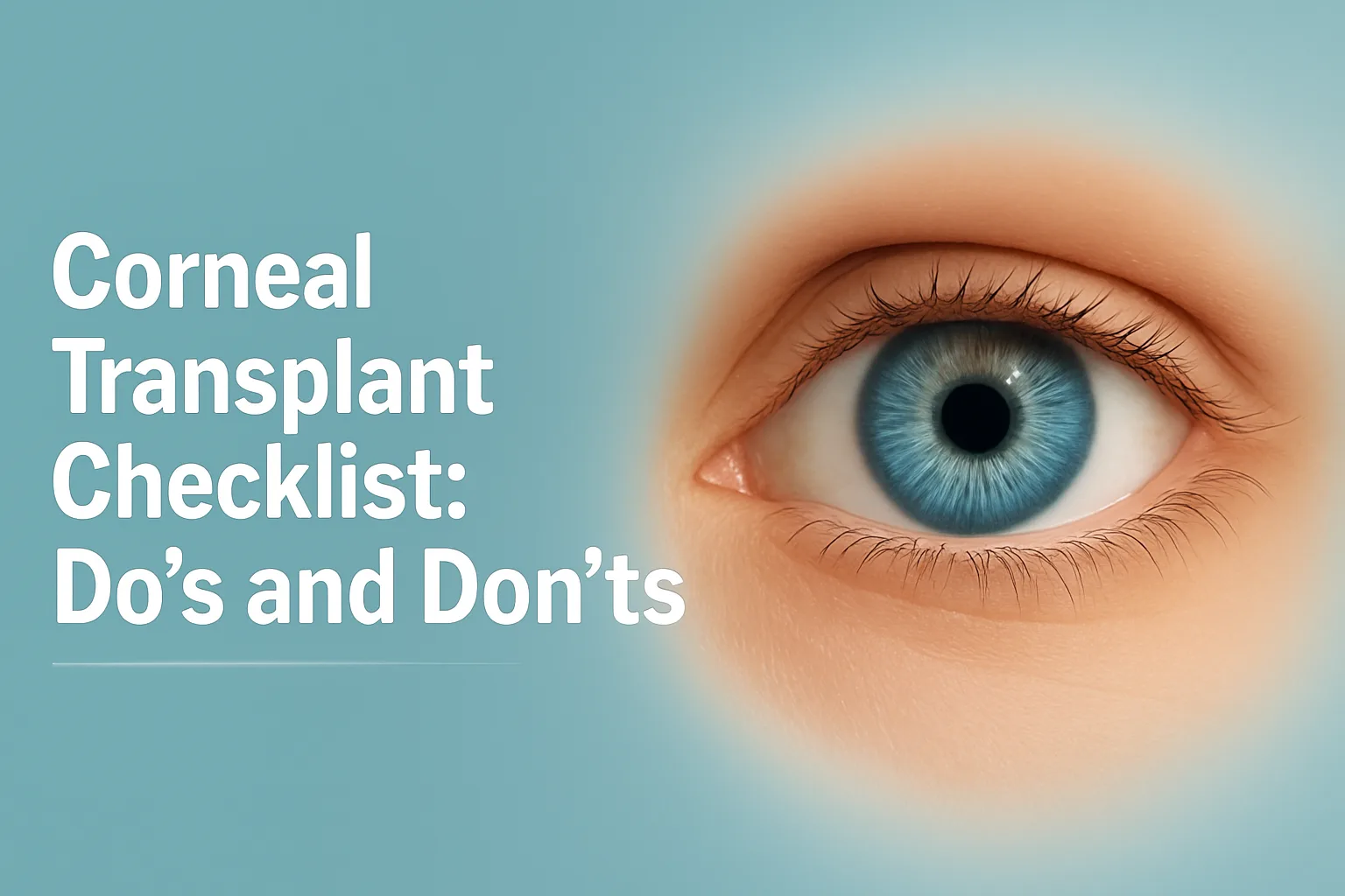 Checklist for corneal transplant surgery preparation